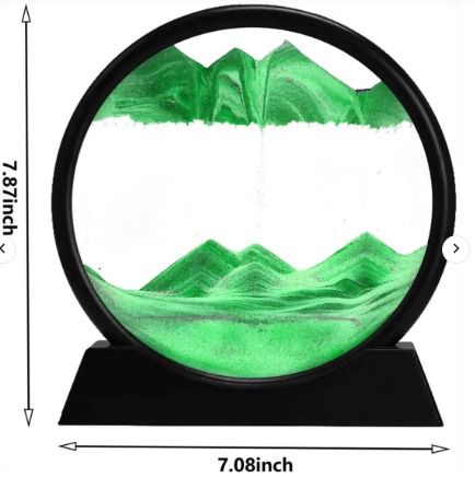 3D Moving Sand Art Table Lamp | LED Sandscape Night Light for Home Décor