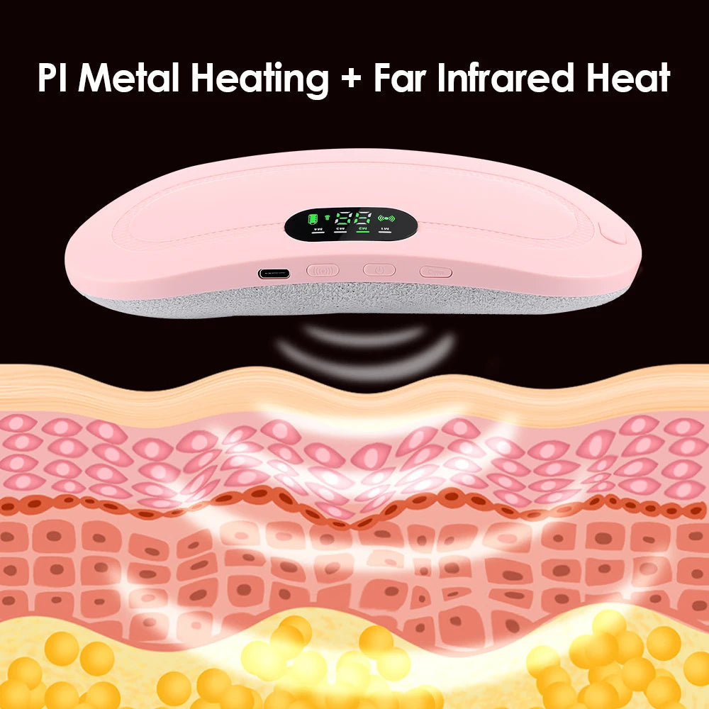 Portable Cordless Heating Pad – Wearable Menstrual Cramp Relief Belt