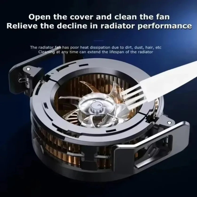 MEMO CX07 Magnetic Clip-On Cooling Fan – Silent Portable Phone Cooler