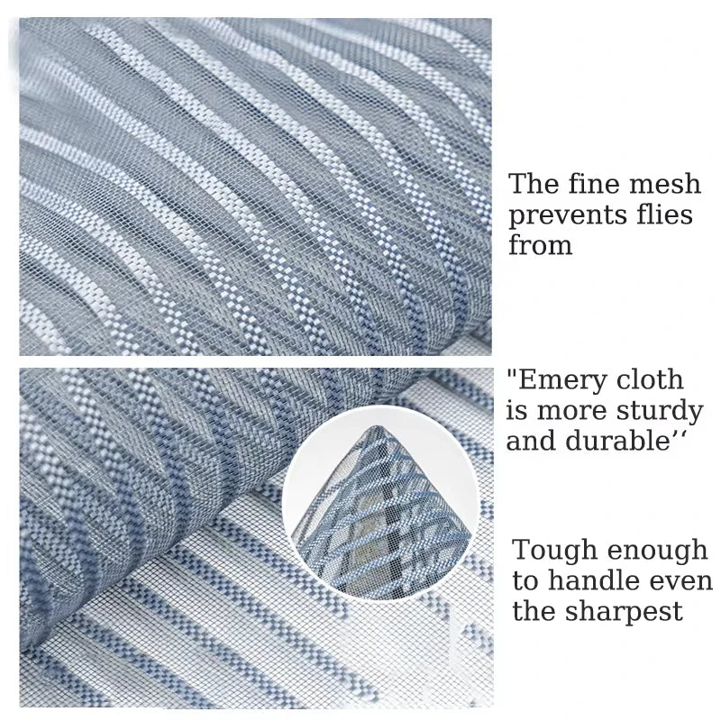 Premium Quality Mosquito Magic Mesh Door Curtain – Hard Box Pack (Black)