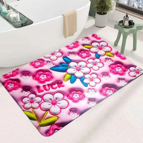 3D Printing Soft Mat – Flower Design Anti-Slip Floor & Bathroom Mat