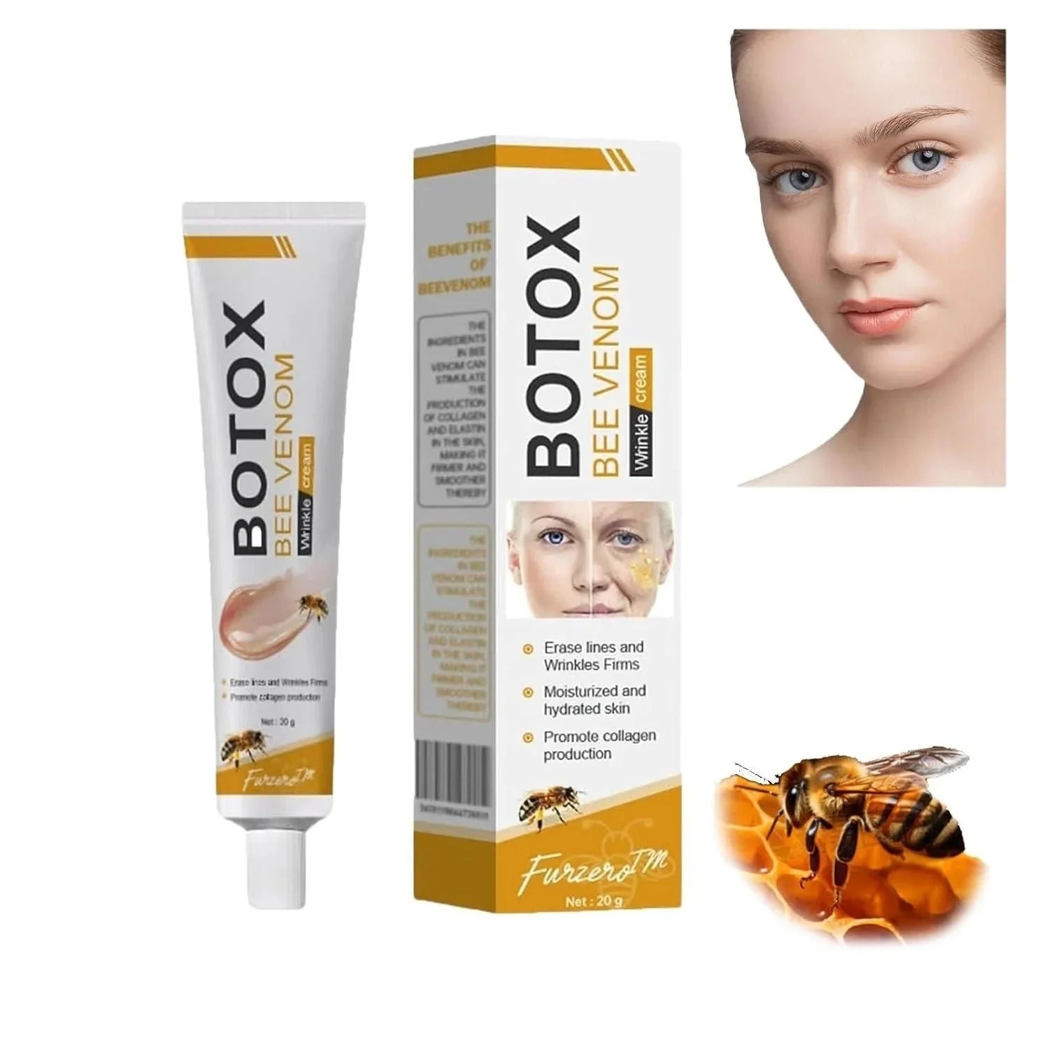 Botox Bee Venom Wrinkle Cream – Anti-Aging Collagen Moisturizer