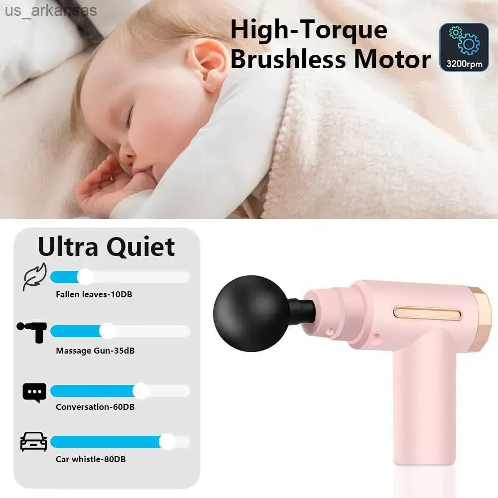 4-in-1 Massage Gun – Deep Tissue Percussion Massager for Pain Relief