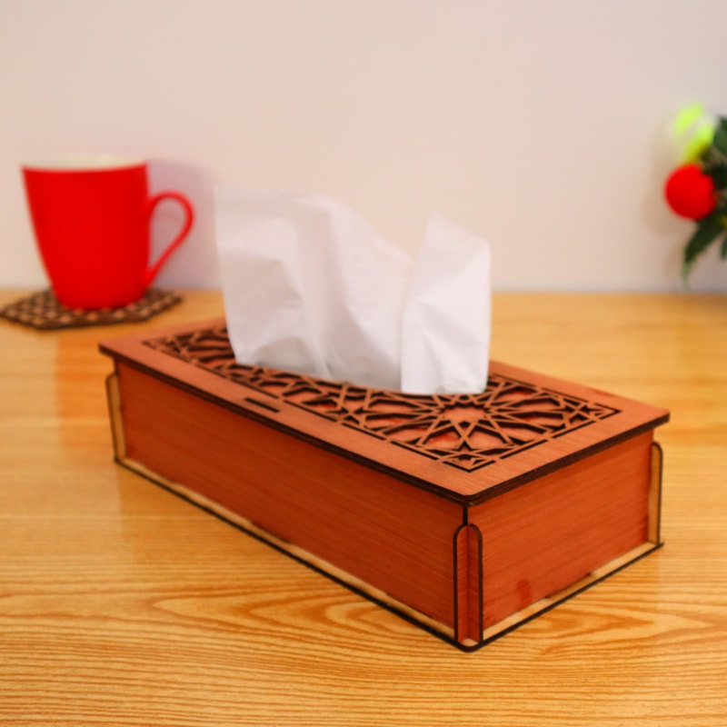 Wooden Tissue Box – Elegant Durable Design for Home & Office