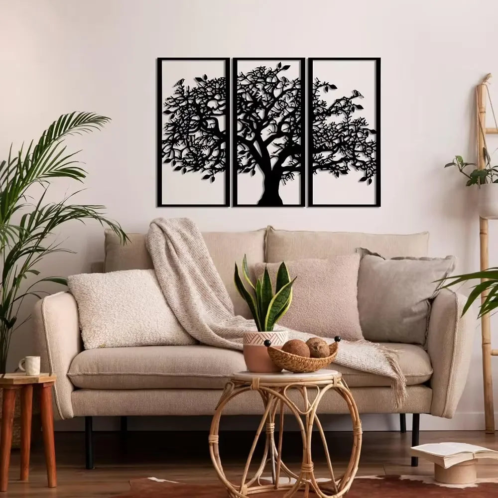 3D Wooden Tree Wall Art – Decorative Home Wall Decoration
