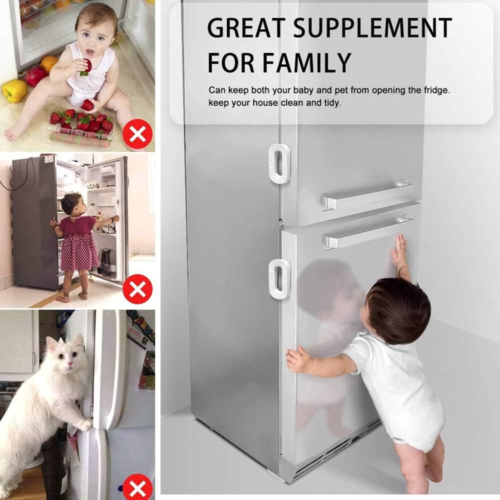 Child Safety Refrigerator Lock – Self-Adhesive Fridge & Freezer Door Lock