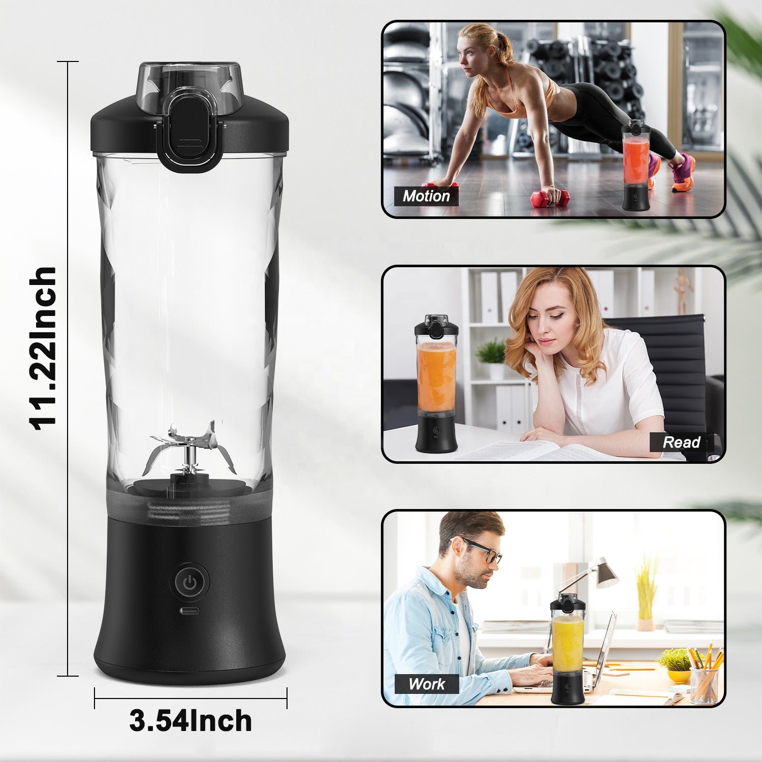 Mini Juicer Machine with Jug – Portable Fruit & Vegetable Blender