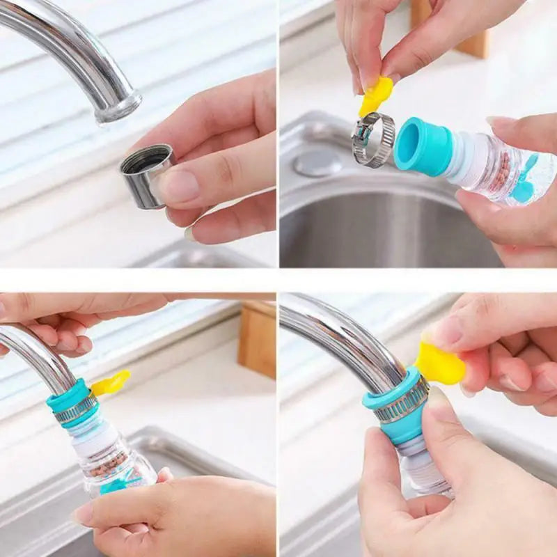 360° Rotatable Kitchen Faucet Water Filter – Adjustable Tap Nozzle