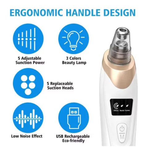 Face Vacuum Suction Blackhead Remover – Electric Pore Cleaner