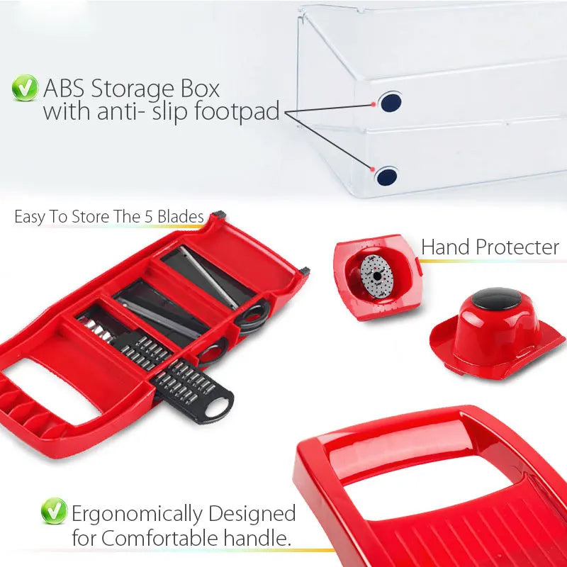 10-in-1 Mandoline Slicer – Multifunctional Vegetable Cutter & Grater