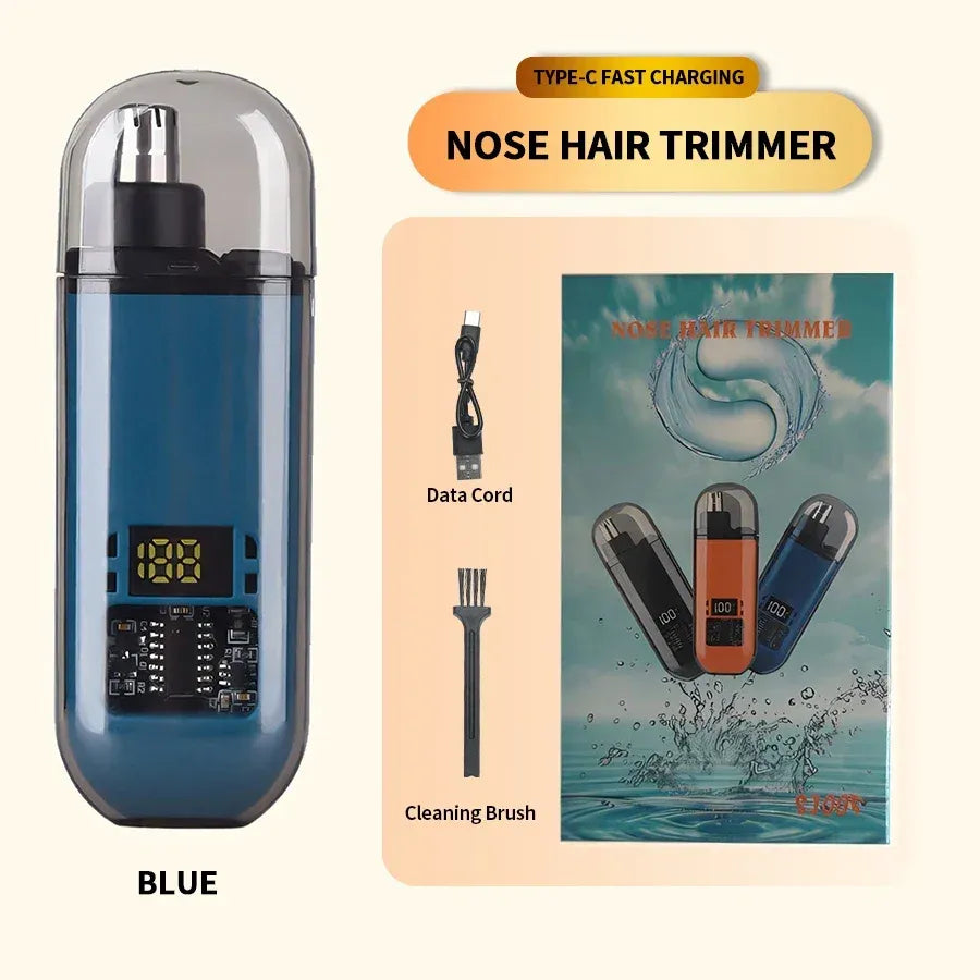 Rechargeable Nose Trimmer – Safe & Painless Facial Hair Groomer