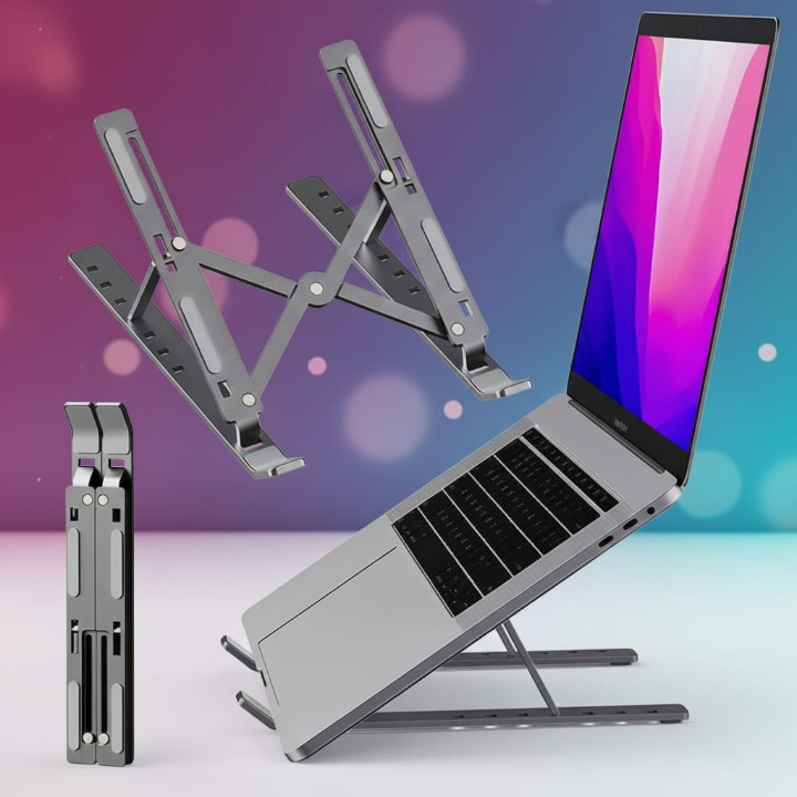 Speed X 18″ Heavy Duty Adjustable Laptop Stand – Aluminium Alloy