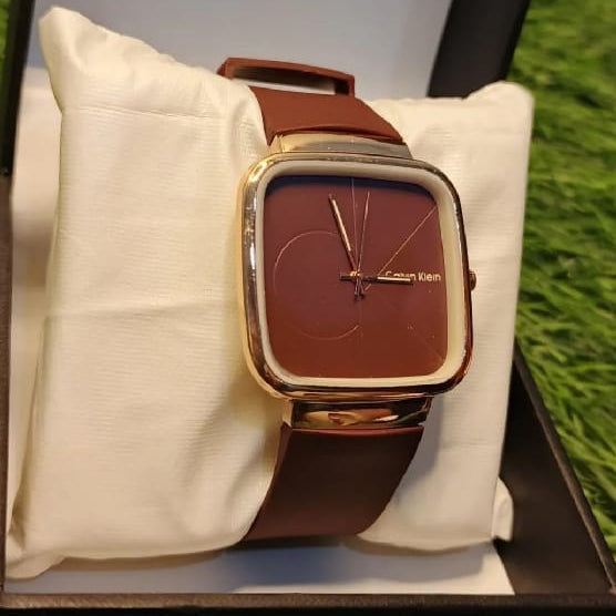 Calvin Klein Men’s Black Watch – Square Dial | Elegant Modern Timepiece (Without Box)
