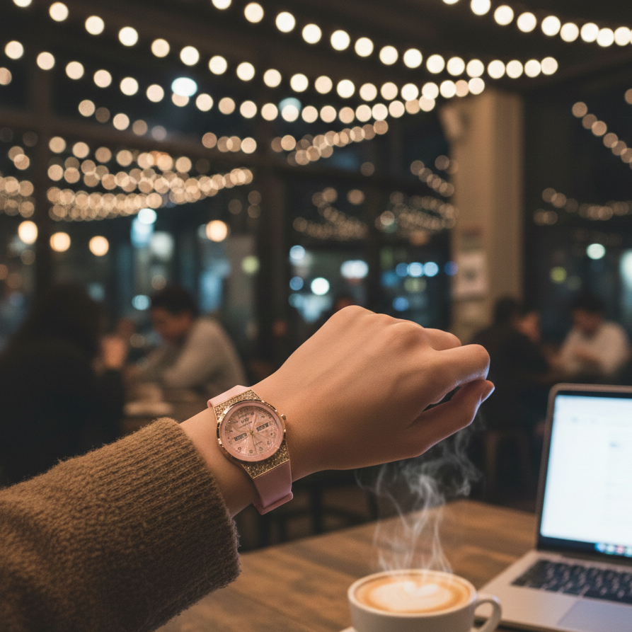 Ladies Stylish Watch – Elegant Fashion Wrist Watch for Women (Random Color)