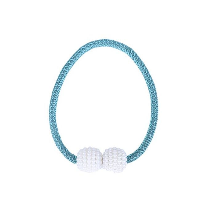 Magnetic Curtain Buckle Tieback – Beaded Hanging Ball Curtain Clip (1 Pair, Random Color)