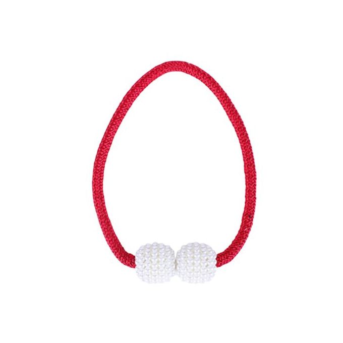 Magnetic Curtain Buckle Tieback – Beaded Hanging Ball Curtain Clip (1 Pair, Random Color)