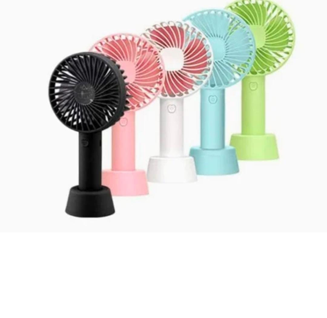 Portable USB Rechargeable Handheld Fan – Mini Electric Cooling Fan with 3 Speeds