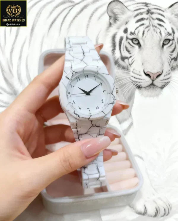 White Aura Watch – Elegant Luxury Look | Modern Stylish Wrist Watch