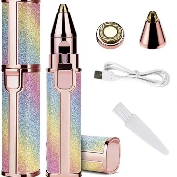Electric Eyebrow Trimmer 2-in-1 Facial Hair Remover Pen | Hypoallergenic