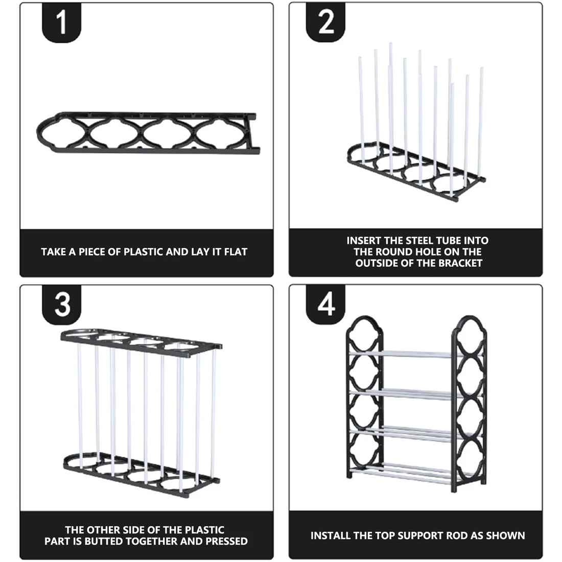 Non-Breakable Floor Standing Shoes Rack – 4 Layer Organizer