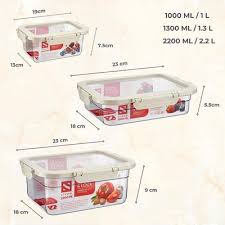 Premium Food Storage Containers Set – Plastic Lock & Lock Airtight Boxes