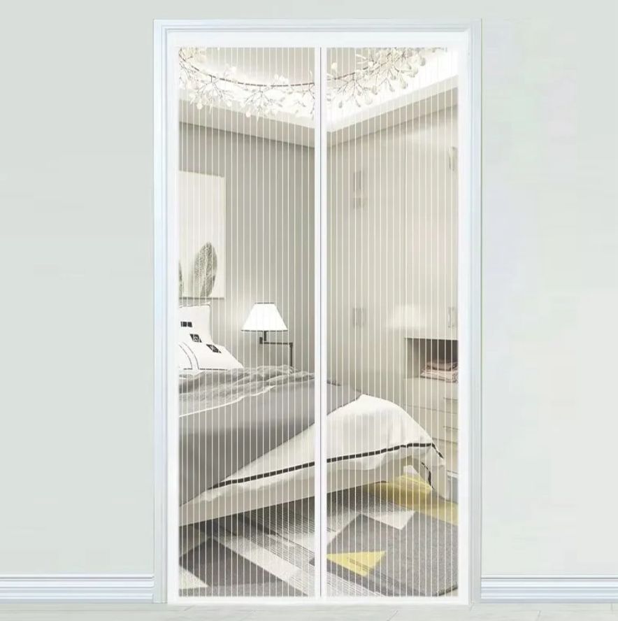 Premium Quality Mosquito Magic Mesh Door Curtain – Hard Box Pack (Black)