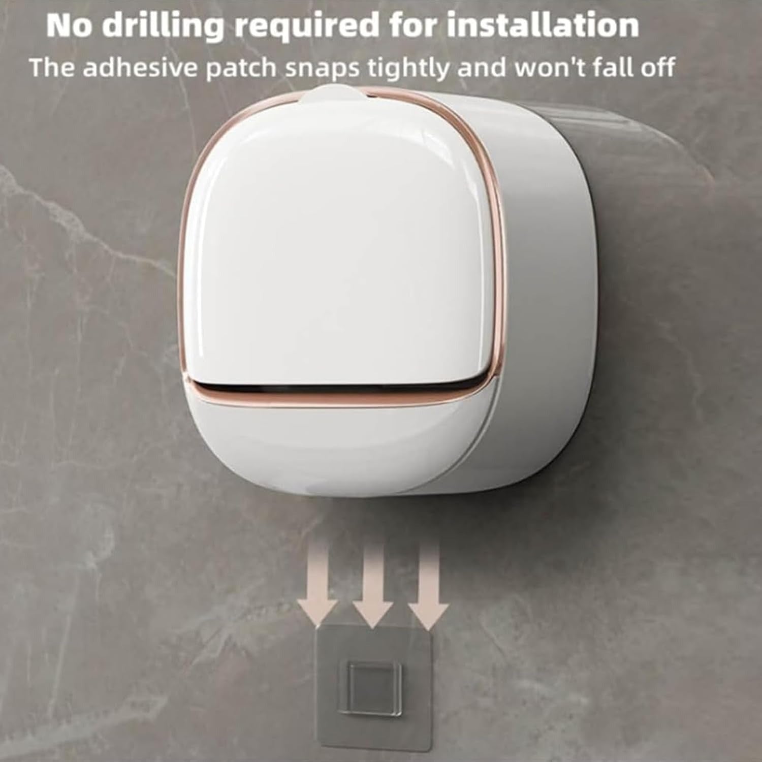 Luxury Soap Holder with Drain Tray – Wall Mounted Soap Case Box (Random Color)