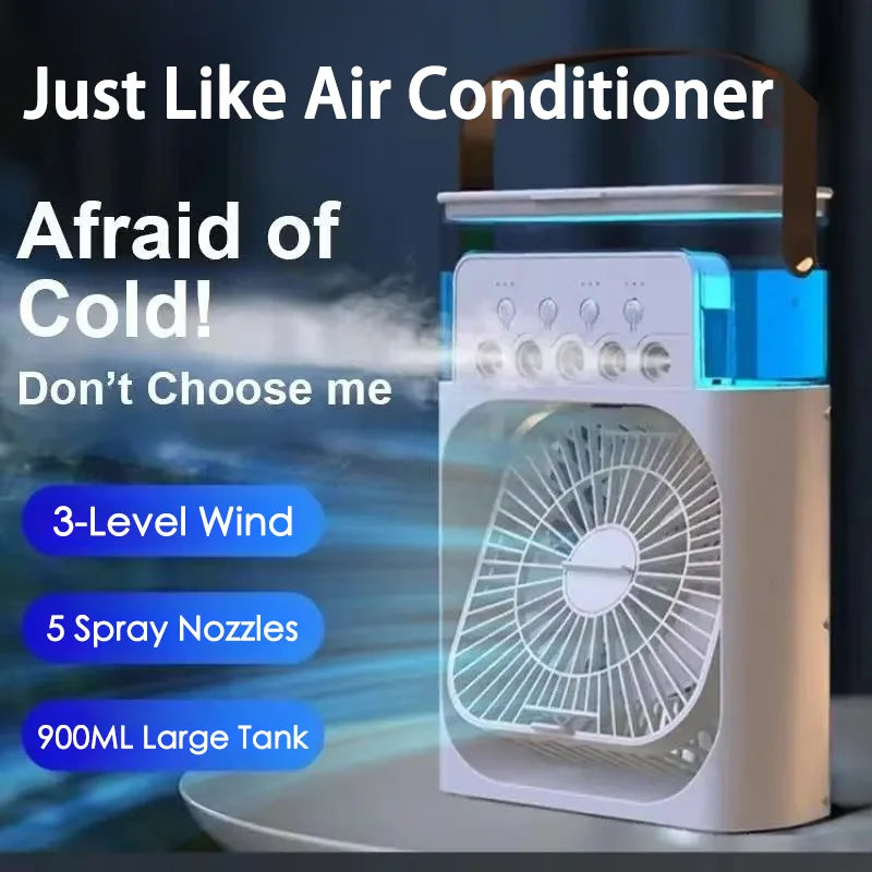 Mini Portable Air Conditioner & Fan – Personal Room & Office Cooler