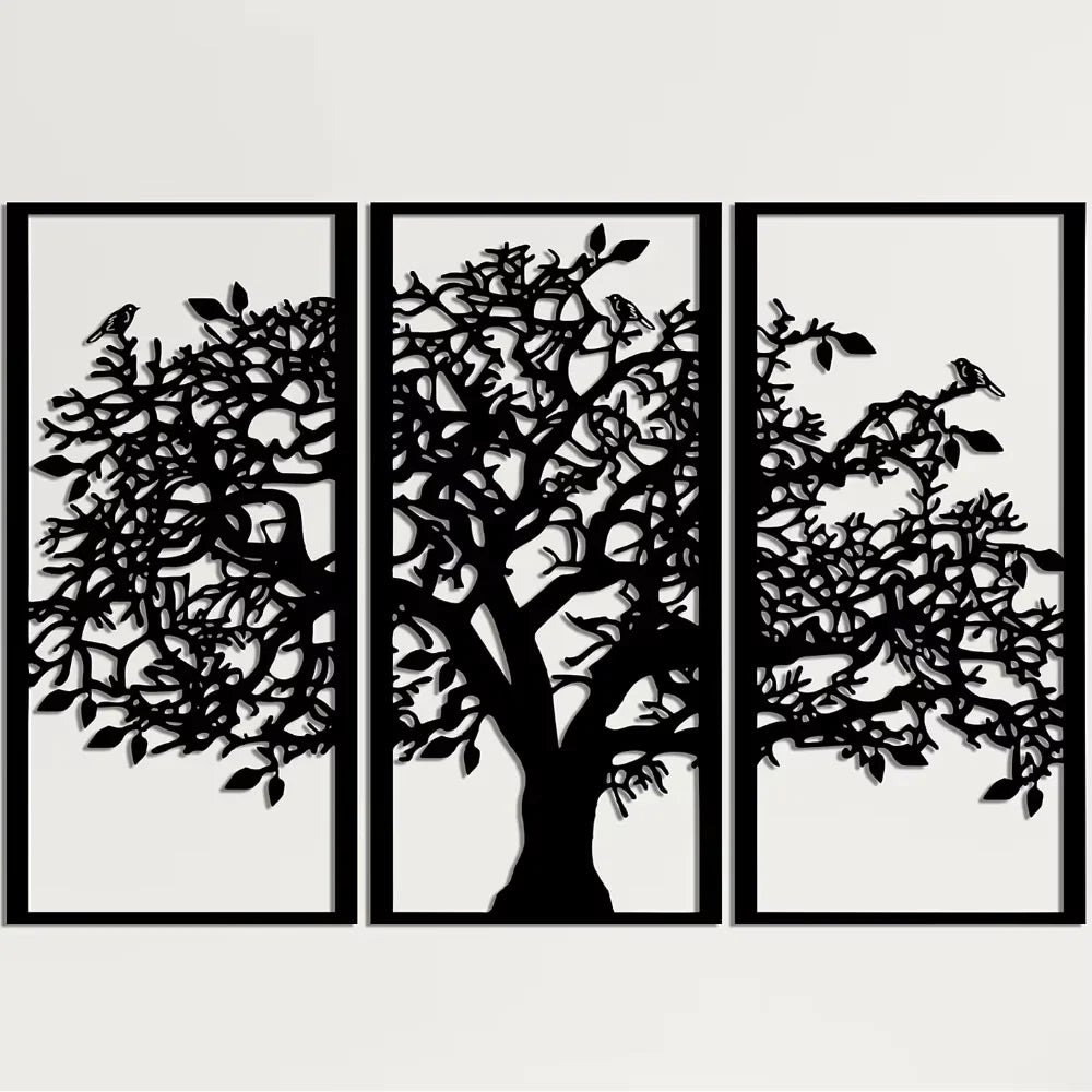 3D Wooden Tree Wall Art – Decorative Home Wall Decoration