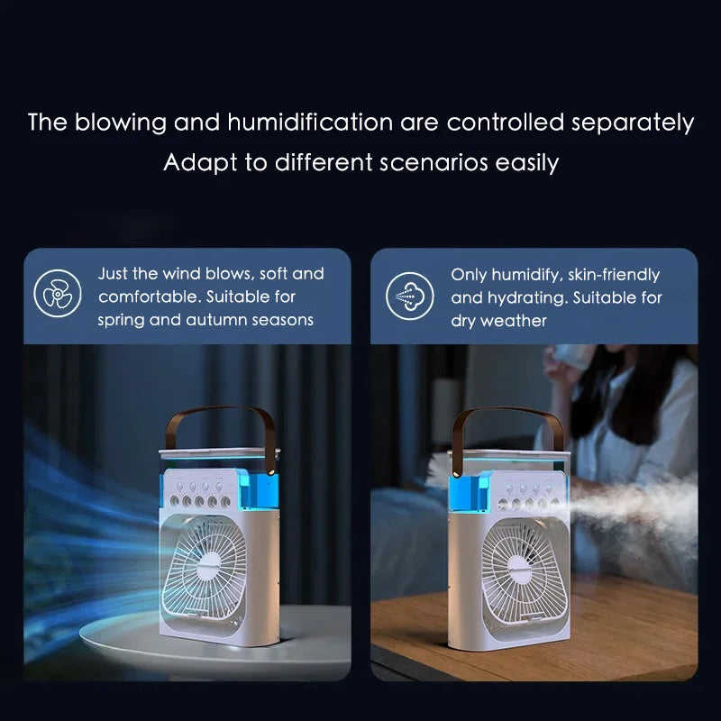 Mini Portable Air Conditioner & Fan – Personal Room & Office Cooler