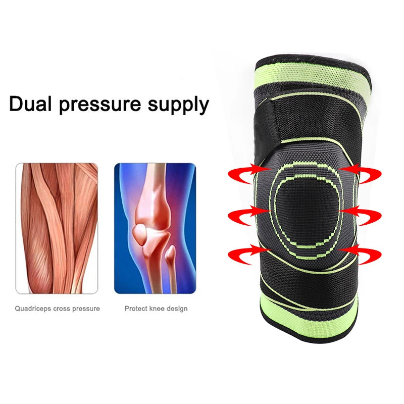 3D Weaving Knee Support Band – Adjustable Compression Sleeve