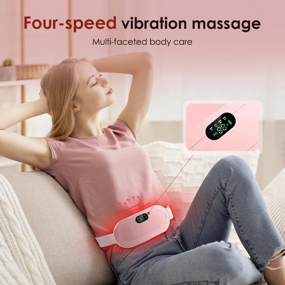 Portable Cordless Heating Pad – Wearable Menstrual Cramp Relief Belt
