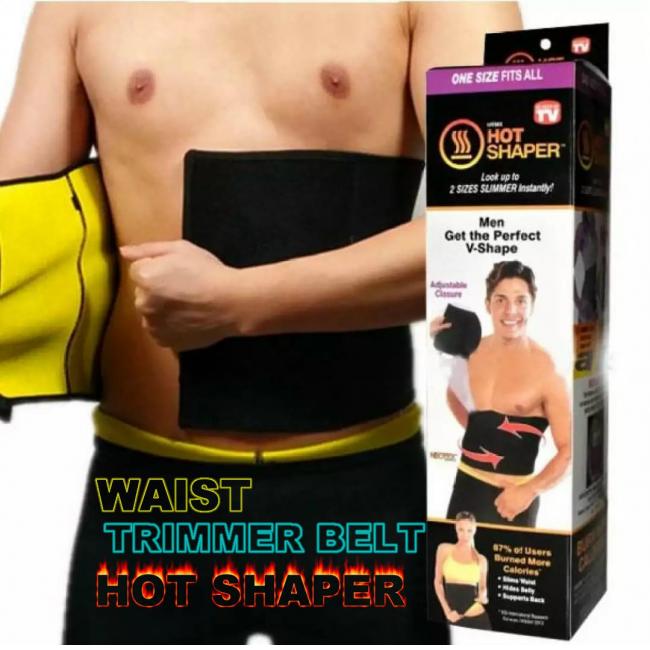 Hot Shaper Slimming Belt – Adjustable Waist Trainer for Men & Women