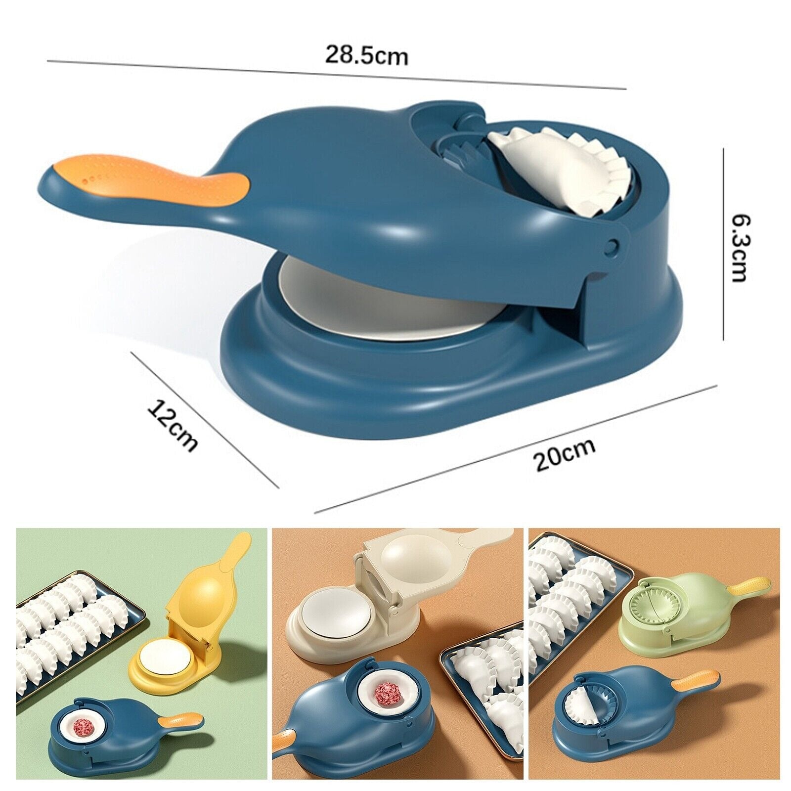 2-in-1 Manual Dumpling Maker & Dough Press – Portable Samosa & Gujiya Mould Tool
