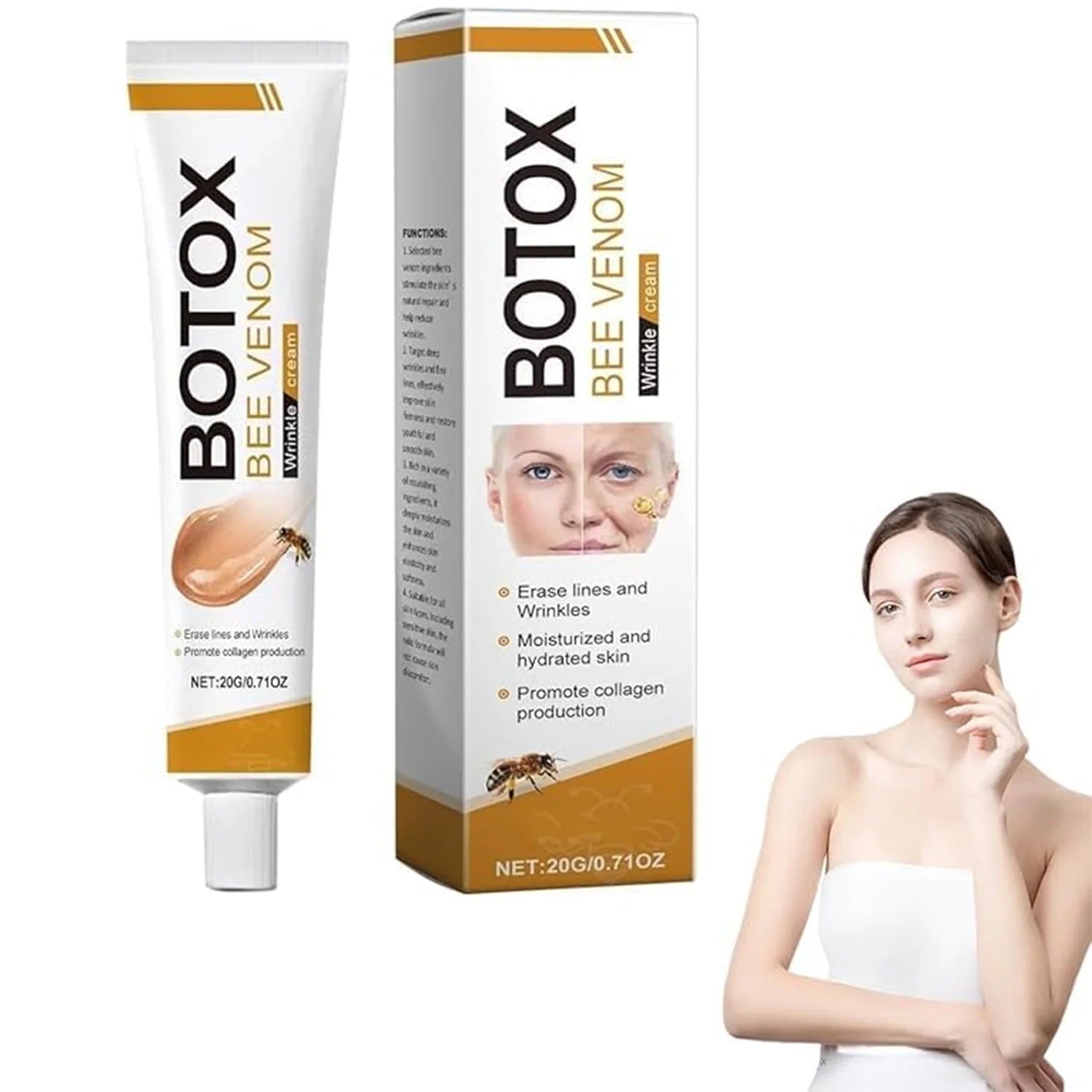Botox Bee Venom Wrinkle Cream – Anti-Aging Collagen Moisturizer