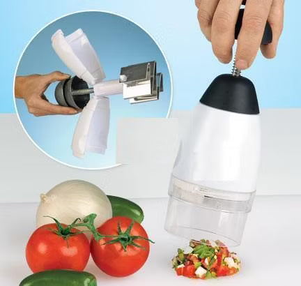 All-in-One Original Slap Chop Slicer – Stainless Steel Blade Vegetable Mini Chopper for Salads