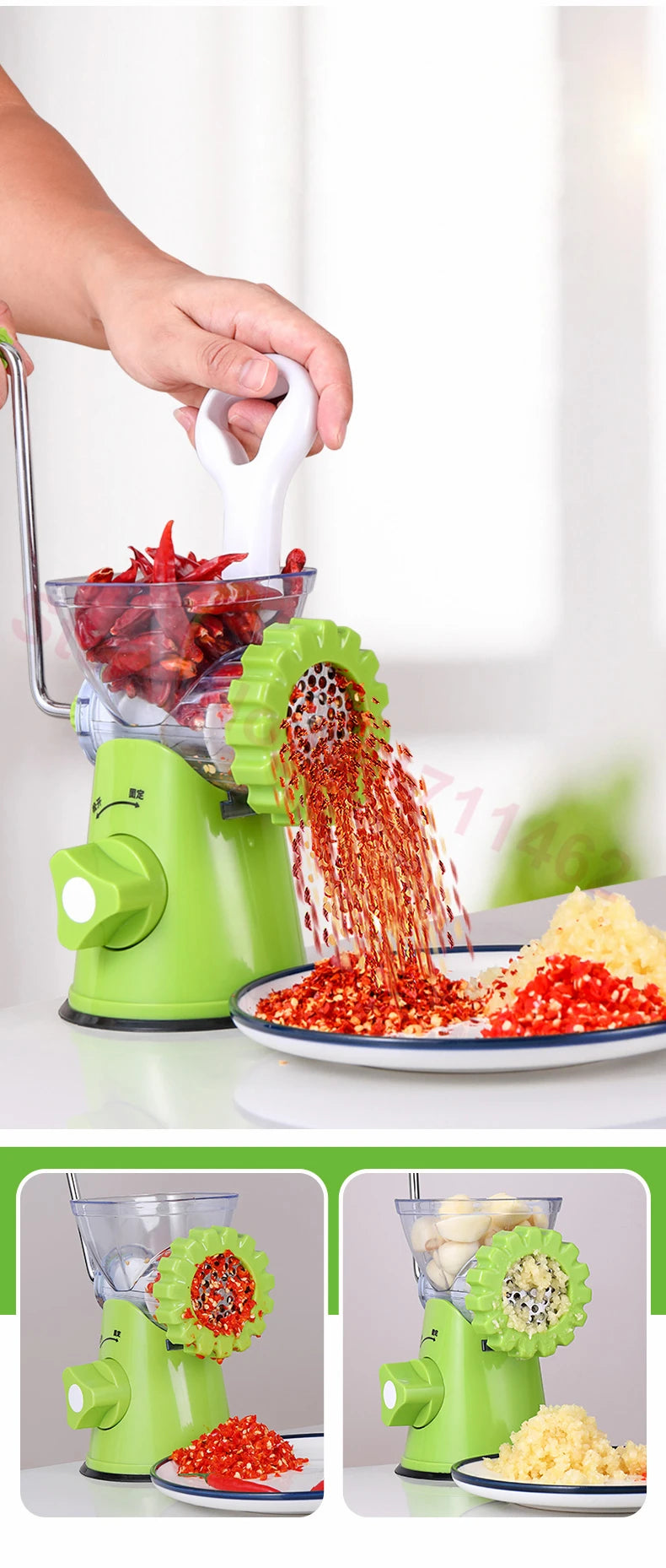 Multifunctional Grinder – High-Quality Meat Mincer, Vegetable Chopper & Blender (Random Color)