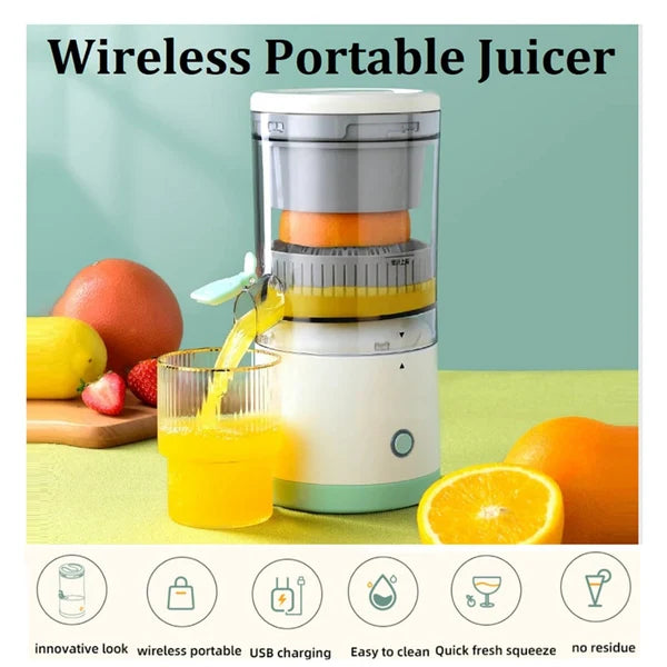 Portable Electric Citrus Juicer – USB Rechargeable Automatic Juice Maker