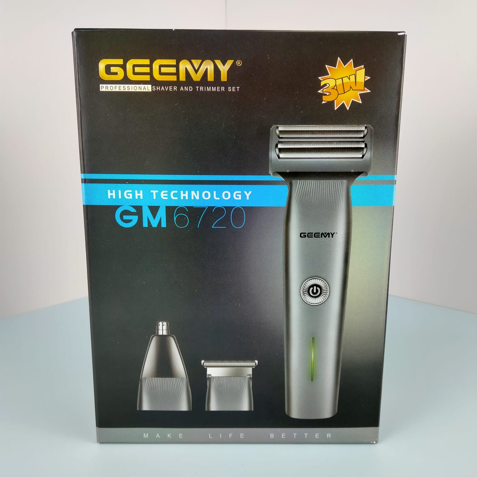 3-in-1 Rechargeable Shaving Machine – Hair Clipper, Beard Trimmer for Men