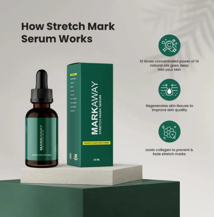 Markaway Stretch Mark Serum 30ml – Herbal Skin Repair & Firming