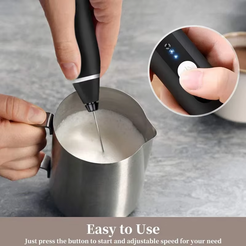 Rechargeable Hand Beater – Electric Egg Whisk & Milk Frother