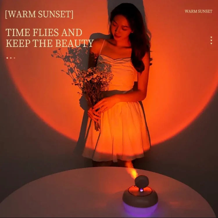 Sunset Night Light Humidifier | 2-in-1 Color Changing Lamp