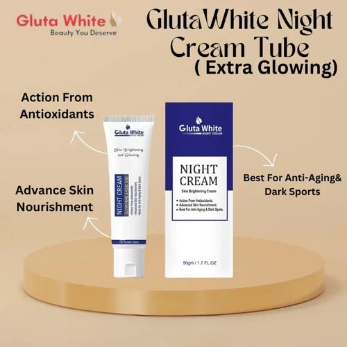 Gluta White Night Cream – Advanced Skin Brightening