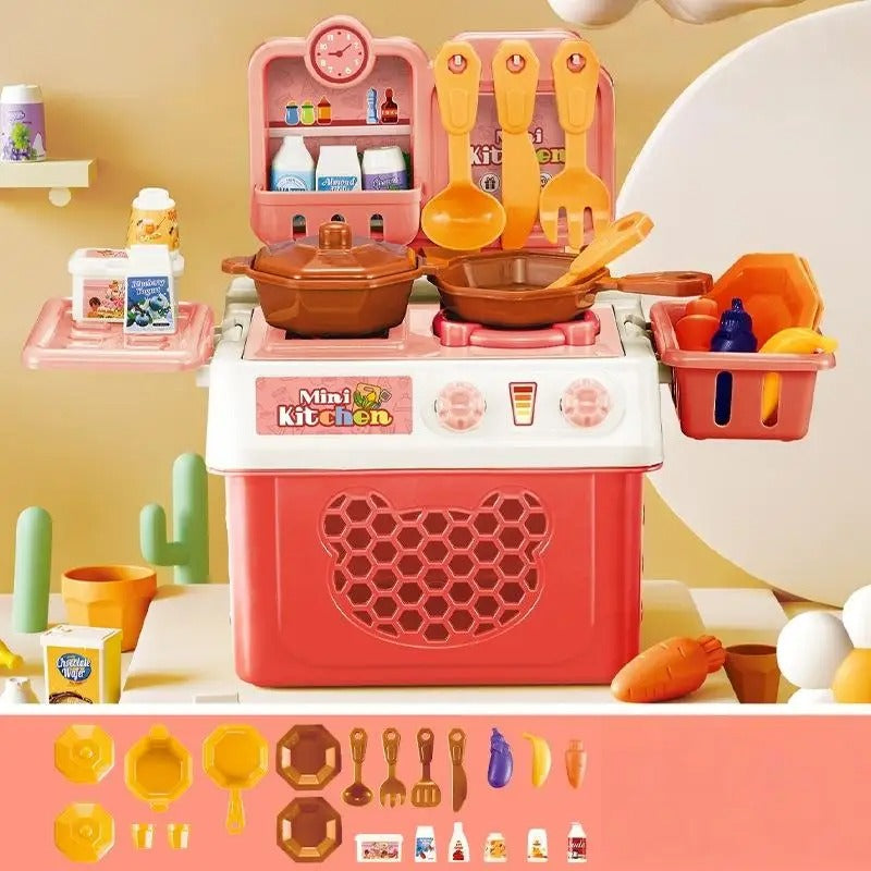 Kids Kitchen Set Simulation – Pretend Play Cooking Toy for Children